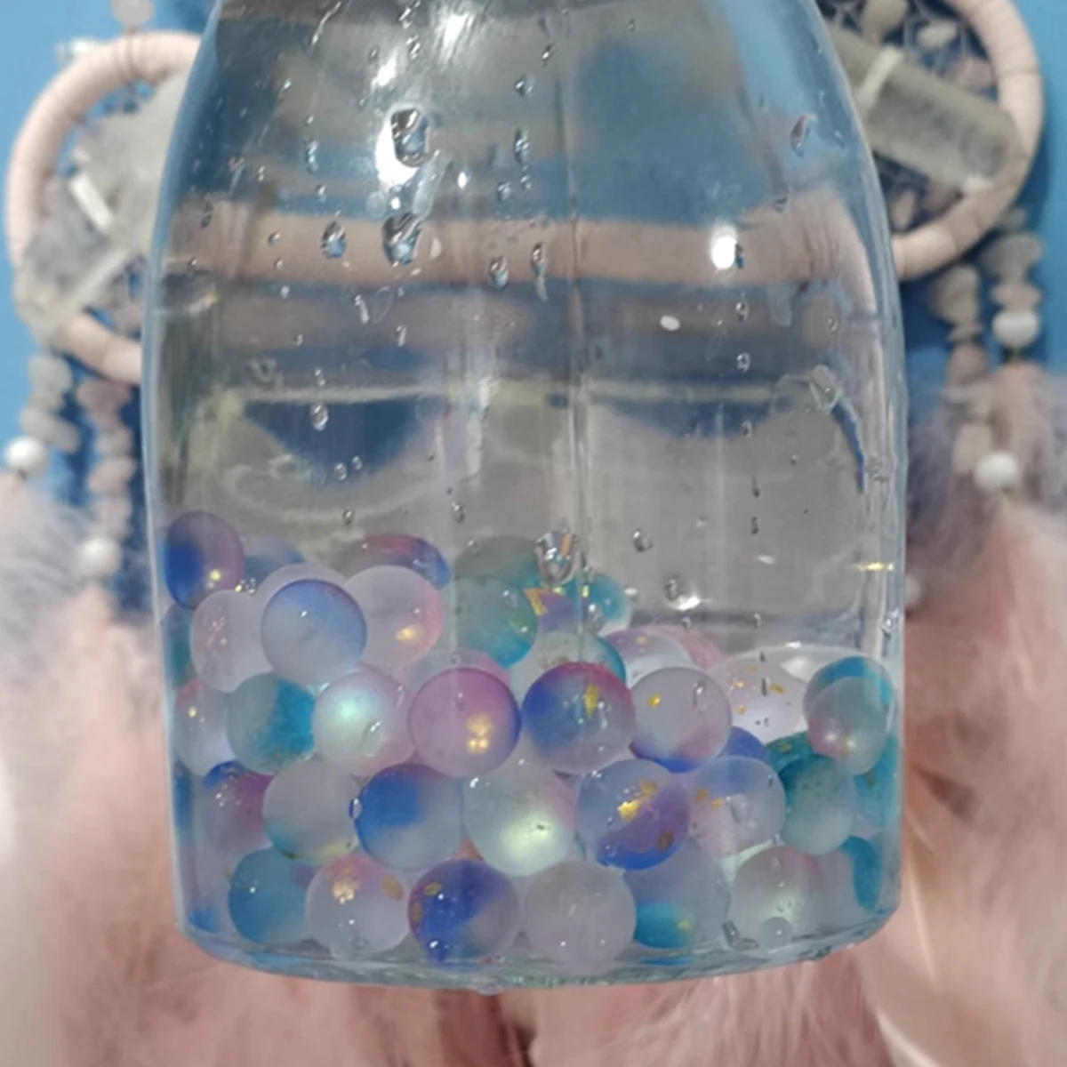 Fish Tank Frosted Glass Beads, Small Fish Tank Landscaping Supplies, Micro Landscape Ecological Tank Decorations and Ornaments