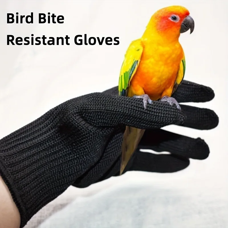 Bird Training Anti-Bite Gloves Small Animal Handling Wire Gloves Chewing Protective Gloves for Parrot Squirrels Hamster Hedgehog