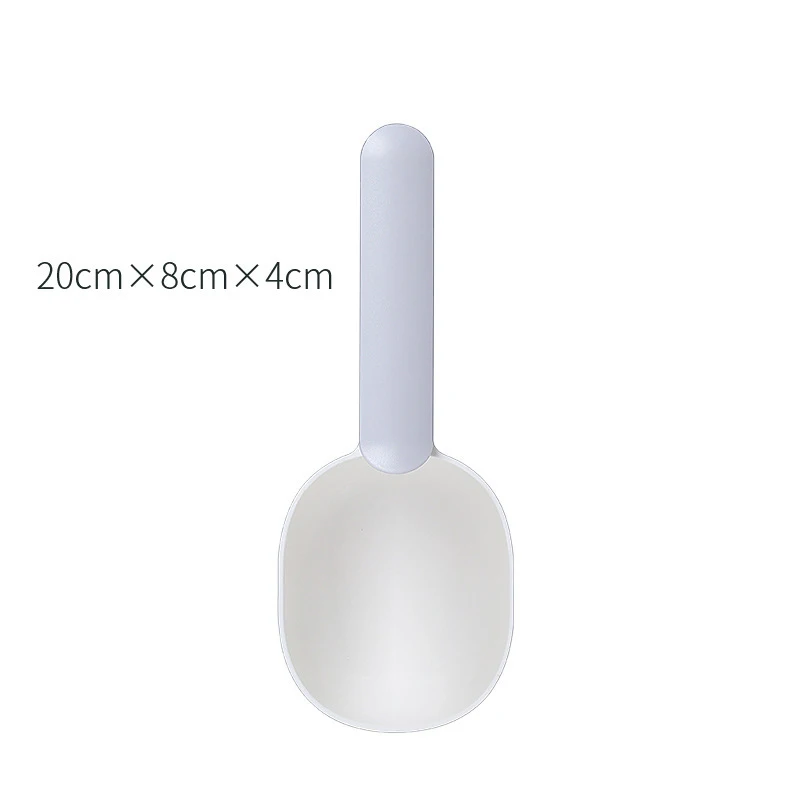 Multifunctional Dog Food Cat Food Shovel Spoon Feeding Spoon Sealed Bag Clip Creative Measuring Cup Curved Design Easy To Clean