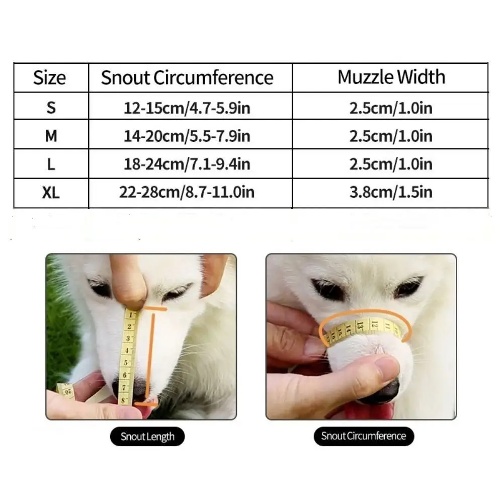 Pet Supplies Adjustable Dog Muzzle Soft Nylon Anti-biting Dog Straps Mask Breathable Stop Barking Mouth Cover Dog