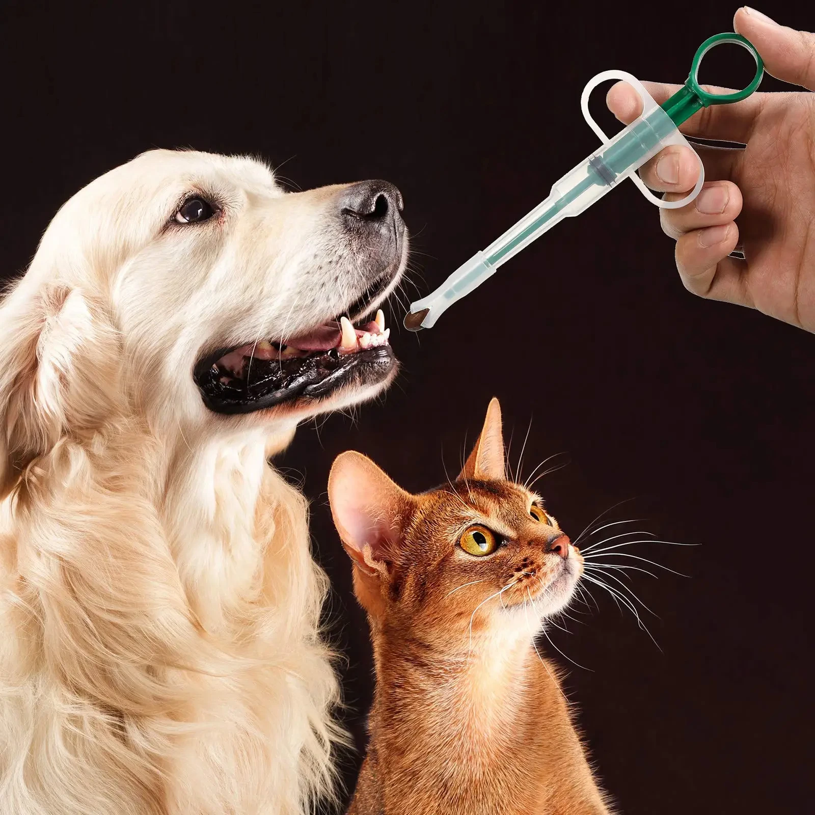 Pet Medication Dispenser, Pressing Feeding Stick for Cats and Dogs, Eating Pills, Medication Artifacts, Pet Sickness Care