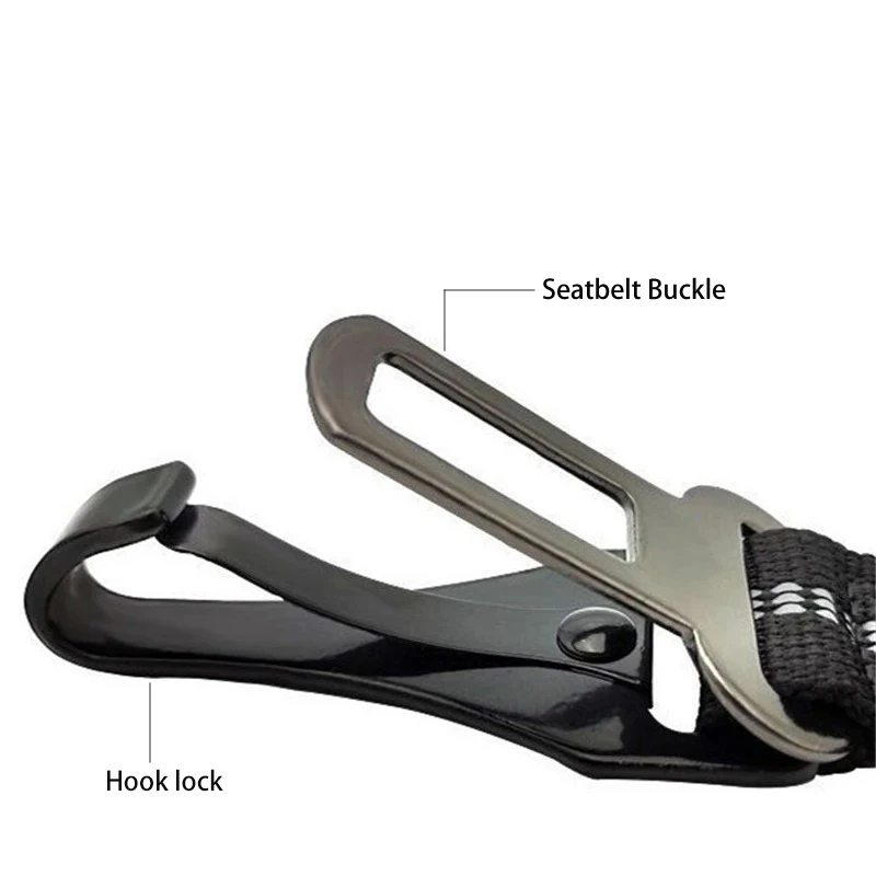 3 In 1 Pet Dog Car Seat Belt Nylon Reflective Adjustable Pet Seat Vehicle Lead Clip Safety Traction Rope for Small Large Dogs