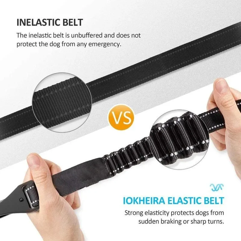 3 In 1 Pet Dog Car Seat Belt Nylon Reflective Adjustable Pet Seat Vehicle Lead Clip Safety Traction Rope for Small Large Dogs