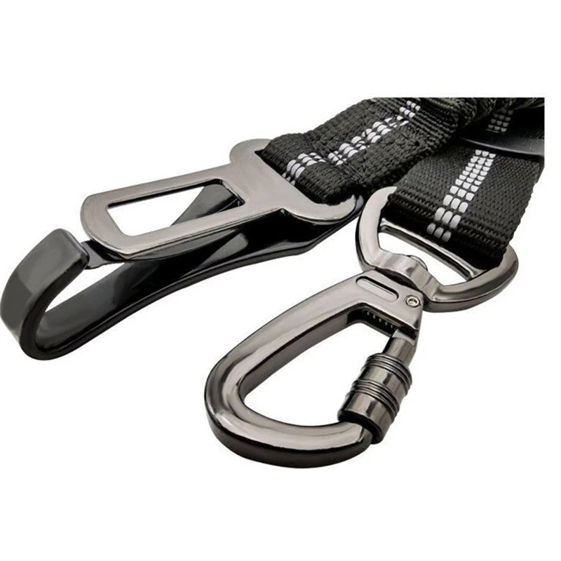 3 In 1 Pet Dog Car Seat Belt Nylon Reflective Adjustable Pet Seat Vehicle Lead Clip Safety Traction Rope for Small Large Dogs