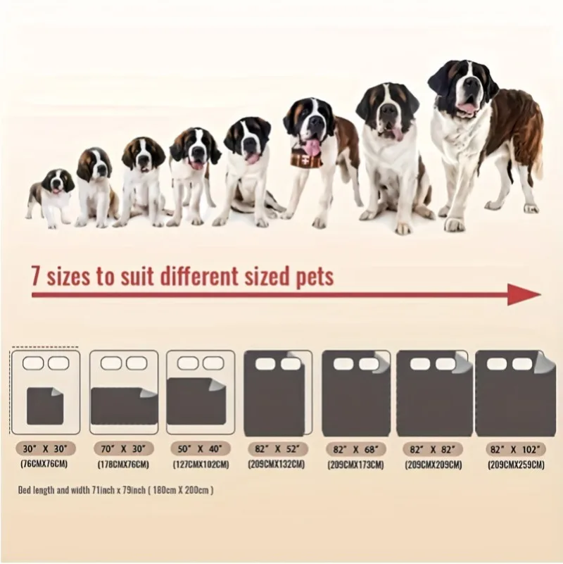 Double-Sided Waterproof Dog Bed Cover Pet Blanket Sofa Couch Furniture Protector For Dogs