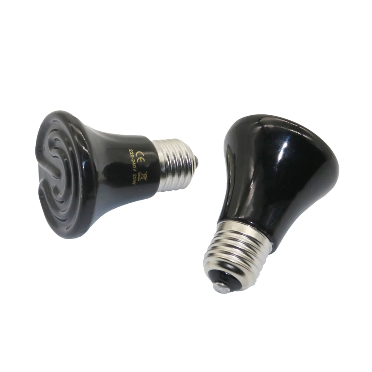 1Pc Mini Conical Reptile Ceramic Heating Lamp 220-240V Infrared Snake Lizard Turtle Shell Heat Emitter Light Bulb 25/50/75/100W