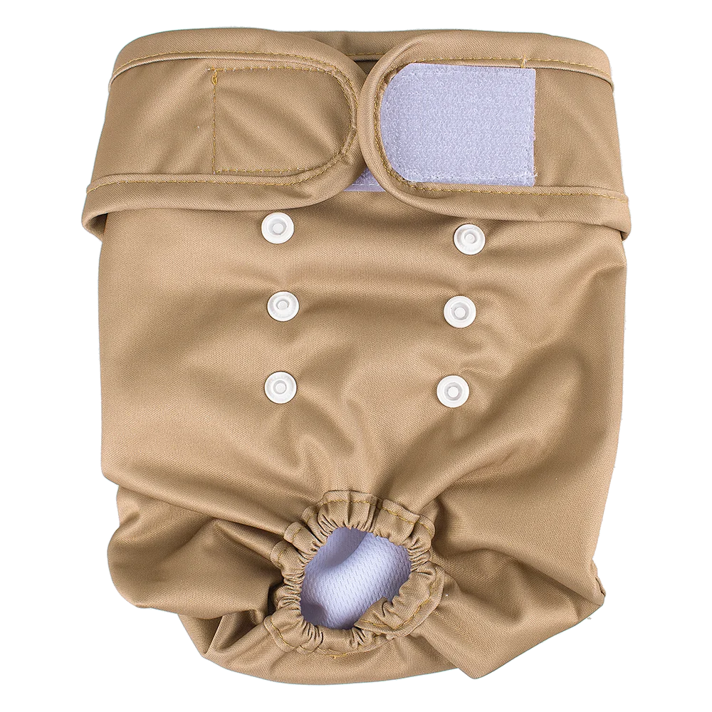 1PC Reusable Female Dog Diapers Washable Female Dog Physiology Pants Breathable Pants with Snaps on the Belly for Pet Diapers