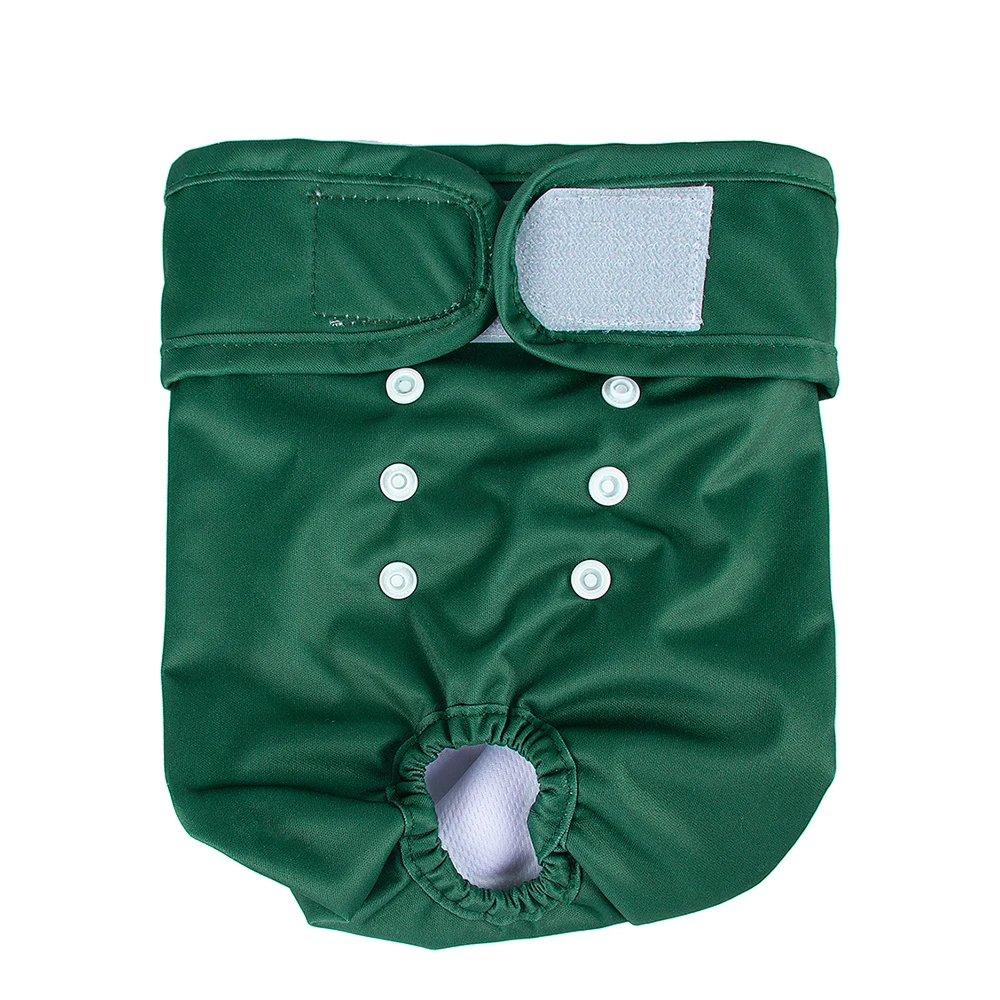 1PC Reusable Female Dog Diapers Washable Female Dog Physiology Pants Breathable Pants with Snaps on the Belly for Pet Diapers