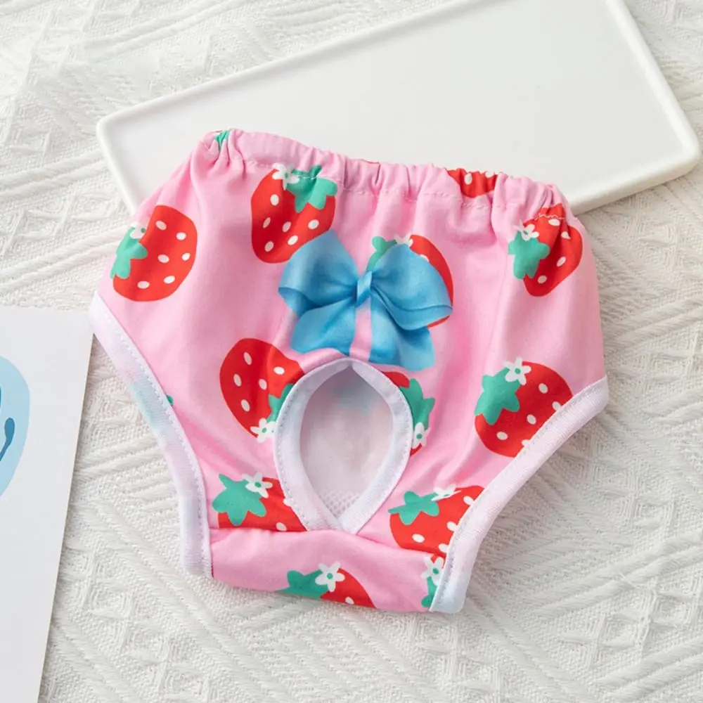 New Washable Dog Physiological Pants Leakproof Cartoon Pet Diaper Reusable Breathable Dog Menstrual Pants