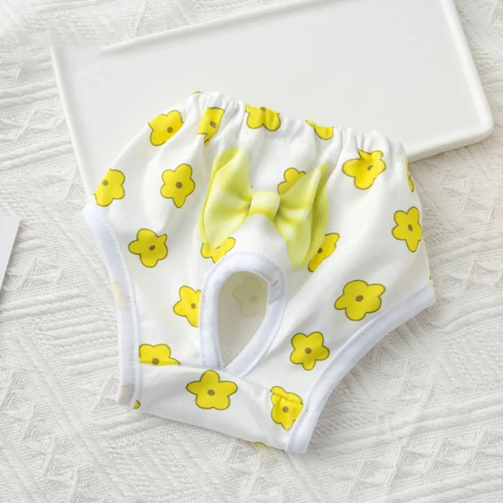 New Washable Dog Physiological Pants Leakproof Cartoon Pet Diaper Reusable Breathable Dog Menstrual Pants