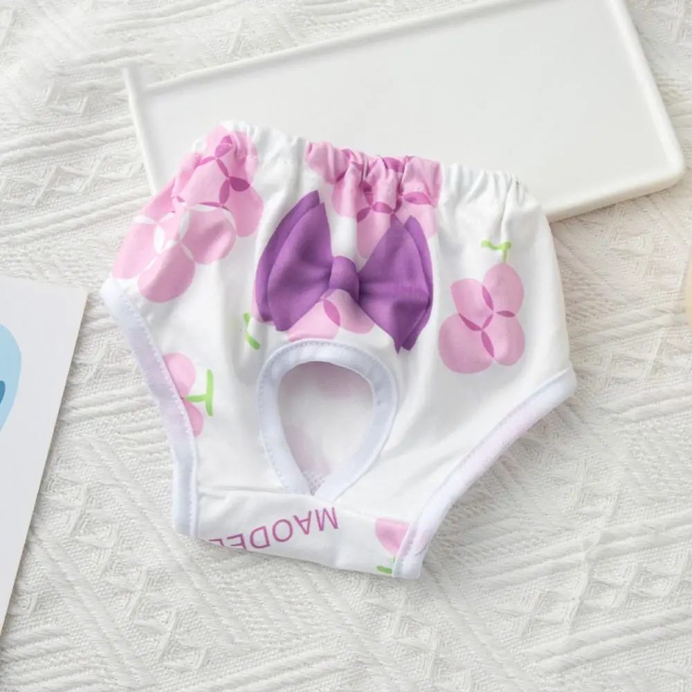 New Washable Dog Physiological Pants Leakproof Cartoon Pet Diaper Reusable Breathable Dog Menstrual Pants