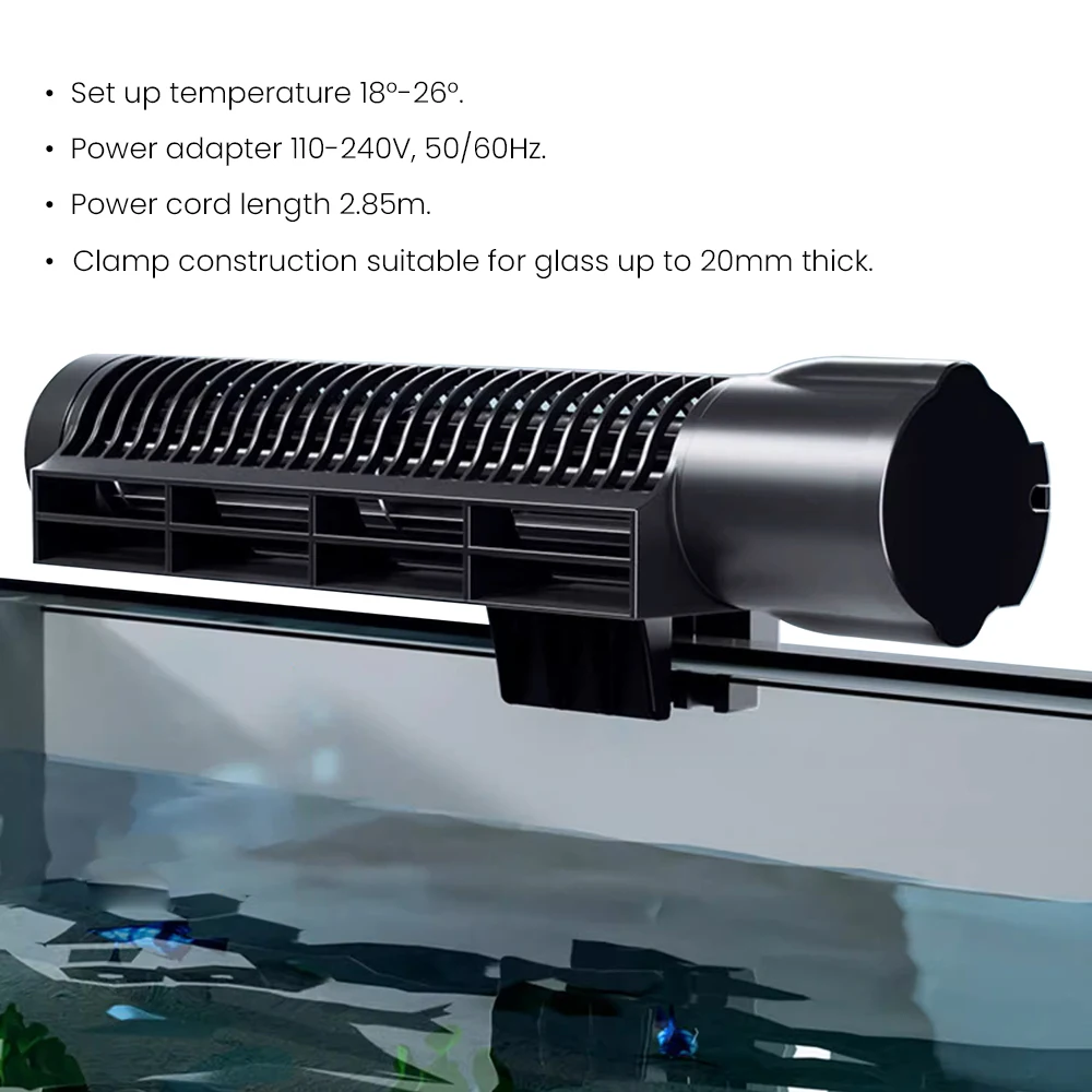 Jebao Jecod ACF 200/300 Aquarium Cooling Fan Mute Automatic Temperature Control Marine Aquarium Cooler