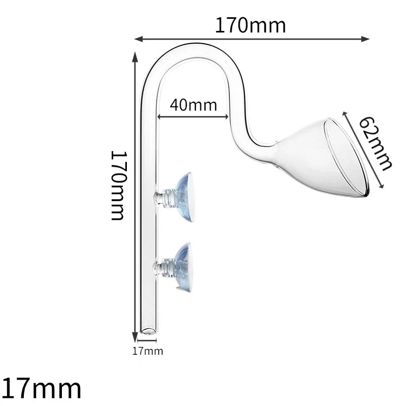 Aquarium Equipment Glass Inlet and Outlet Water Inlet Trumpet Outlet Grass Tank Filter Barrel Pipe Hose Accessories Inlet Outlet