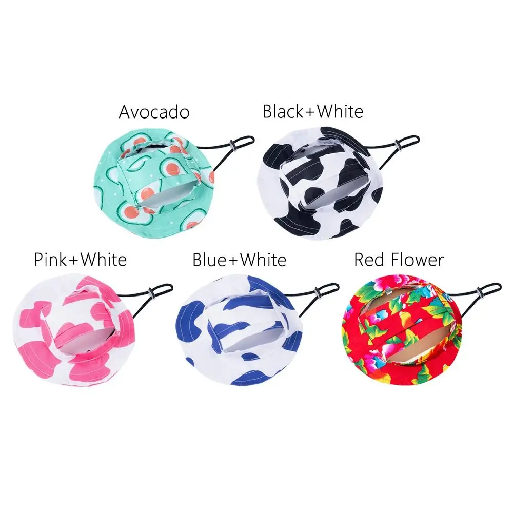 Fashion Adjustable Pet Sun Cap Anti Stripping Sun Protection Sport Hat Breathable Dog Bucket Hat Outdoor