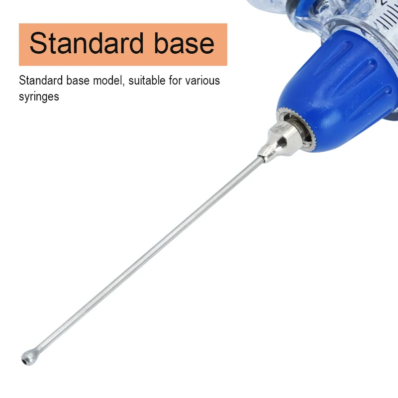Pet Feeding Syringe Poultry Feeding Medicine Needle Tube Stainless Steel Straight Needle Cats Dogs Hamsters Feed Water Needles