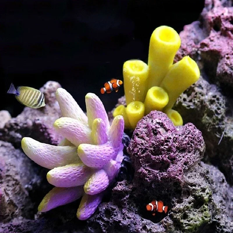 Artificial Coral Fish Tank Decoration Emulates Starfish Resin Reef Landscape Aquarium Craft Fish Tank Decoration Accessories