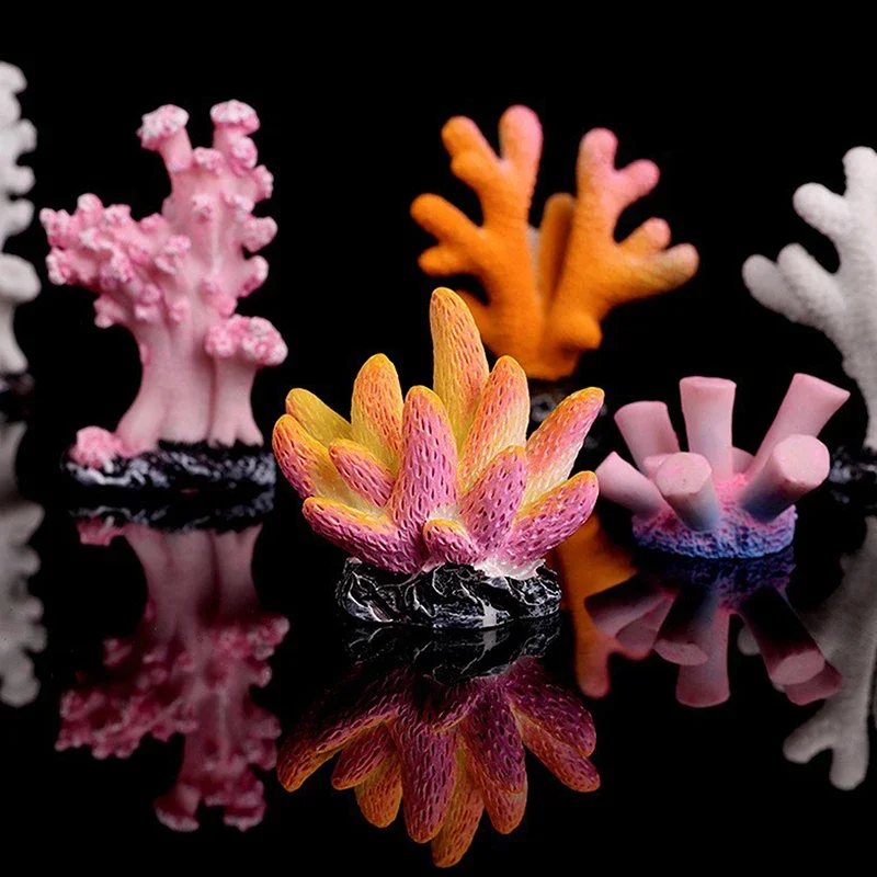 Artificial Coral Fish Tank Decoration Emulates Starfish Resin Reef Landscape Aquarium Craft Fish Tank Decoration Accessories