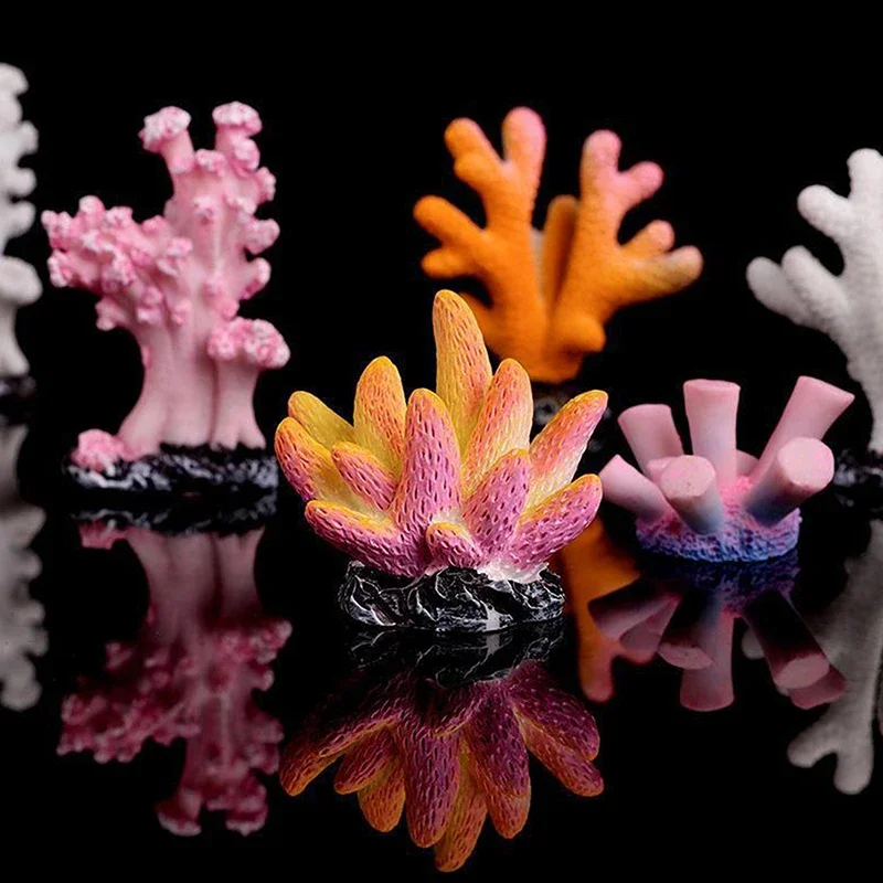 Artificial Coral Fish Tank Decoration Emulates Starfish Resin Reef Landscape Aquarium Craft Fish Tank Decoration Accessories