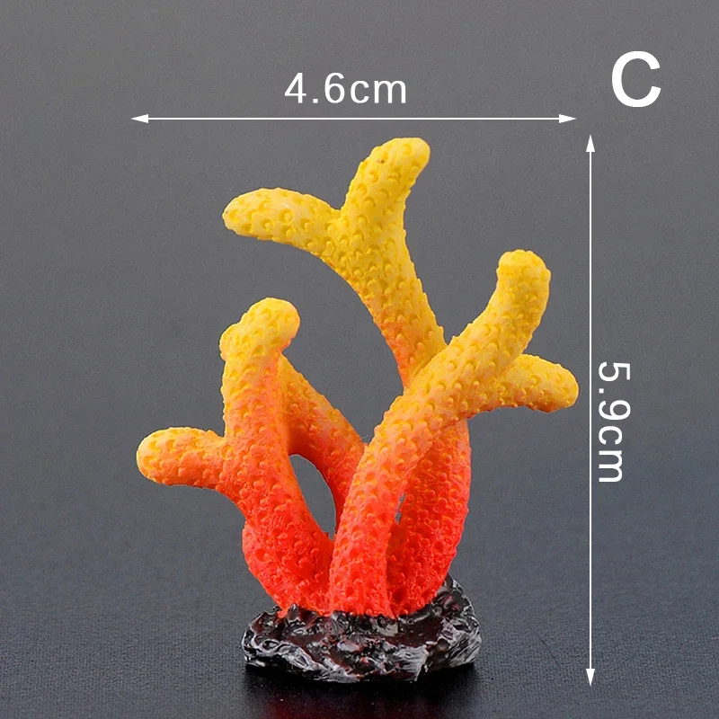 Artificial Coral Fish Tank Decoration Emulates Starfish Resin Reef Landscape Aquarium Craft Fish Tank Decoration Accessories