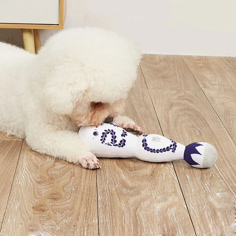 Funny Tequila Dog Toy Boujee Plush Dog Toy With Squeaker Interactive Games For Dogs Birthday Toy Pet Accessories