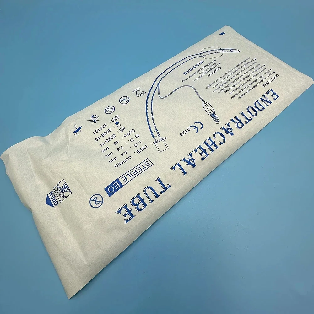Animal Tracheal Intubation Cat Dogs Disposable PVC Sterile Oral Nasal Endotracheal Tube with Cuff 2.5-10mm Veterinary Supplies