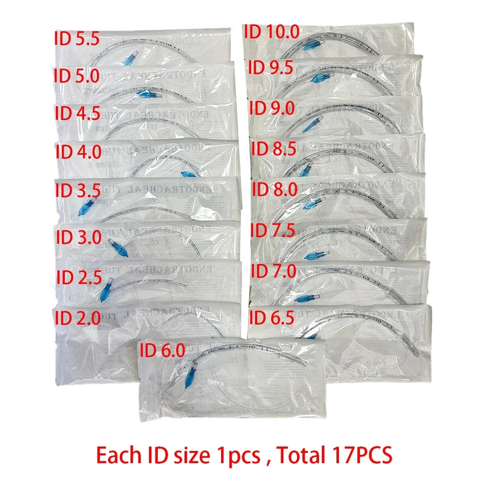 Animal Tracheal Intubation Cat Dogs Disposable PVC Sterile Oral Nasal Endotracheal Tube with Cuff 2.5-10mm Veterinary Supplies
