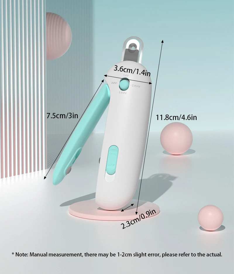 Pet Nail Clippers Dog Nail Clippers Multifunctional Teddy Cat Stainless Steel Grooming Scissors