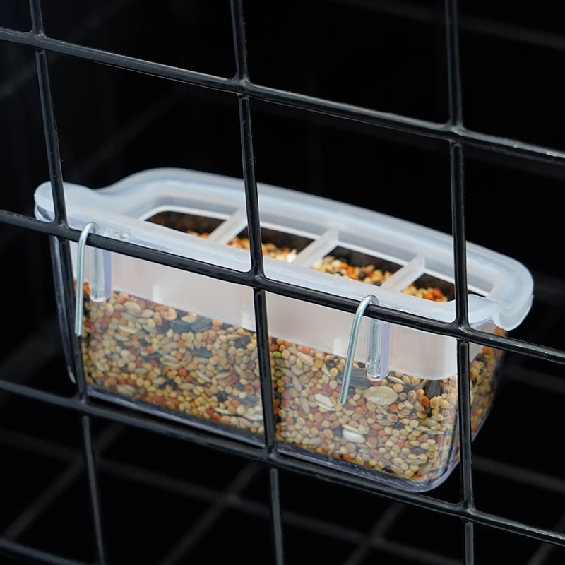 Parrot Pigeon Feeder Chicken Hanging Feeder Drinker Supplies Water Box Pet Chicks Quail Duck Bird Poultry Plastic Food Container
