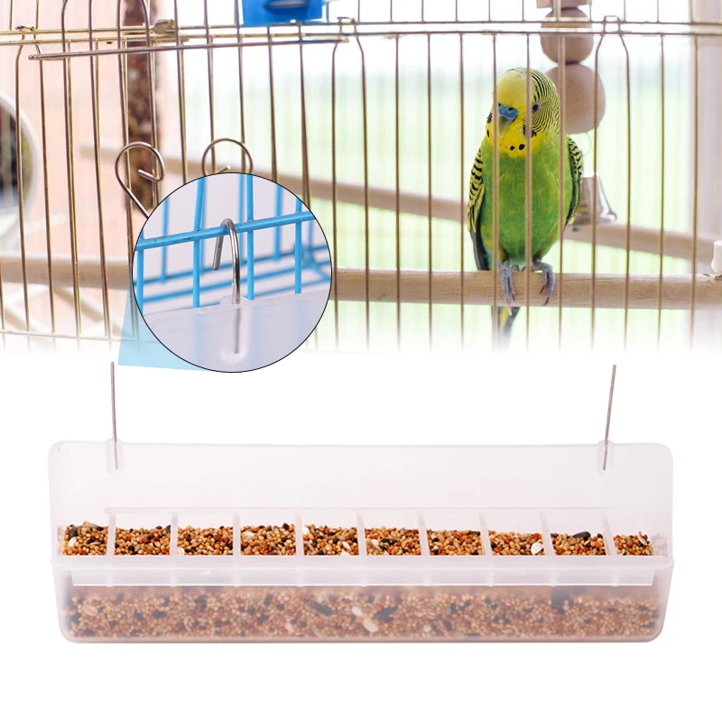 Parrot Pigeon Feeder Chicken Hanging Feeder Drinker Supplies Water Box Pet Chicks Quail Duck Bird Poultry Plastic Food Container