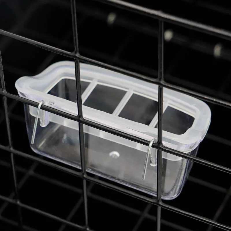 Parrot Pigeon Feeder Chicken Hanging Feeder Drinker Supplies Water Box Pet Chicks Quail Duck Bird Poultry Plastic Food Container