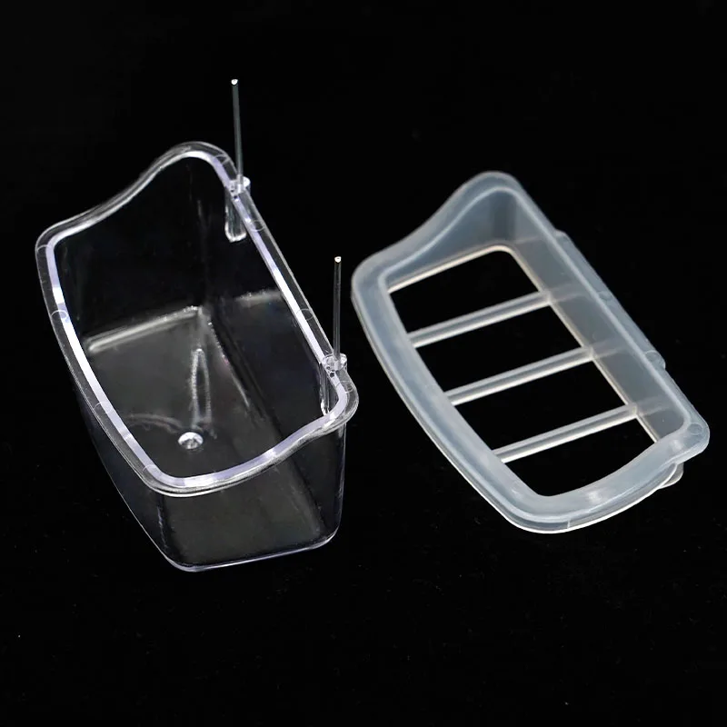 Parrot Pigeon Feeder Chicken Hanging Feeder Drinker Supplies Water Box Pet Chicks Quail Duck Bird Poultry Plastic Food Container