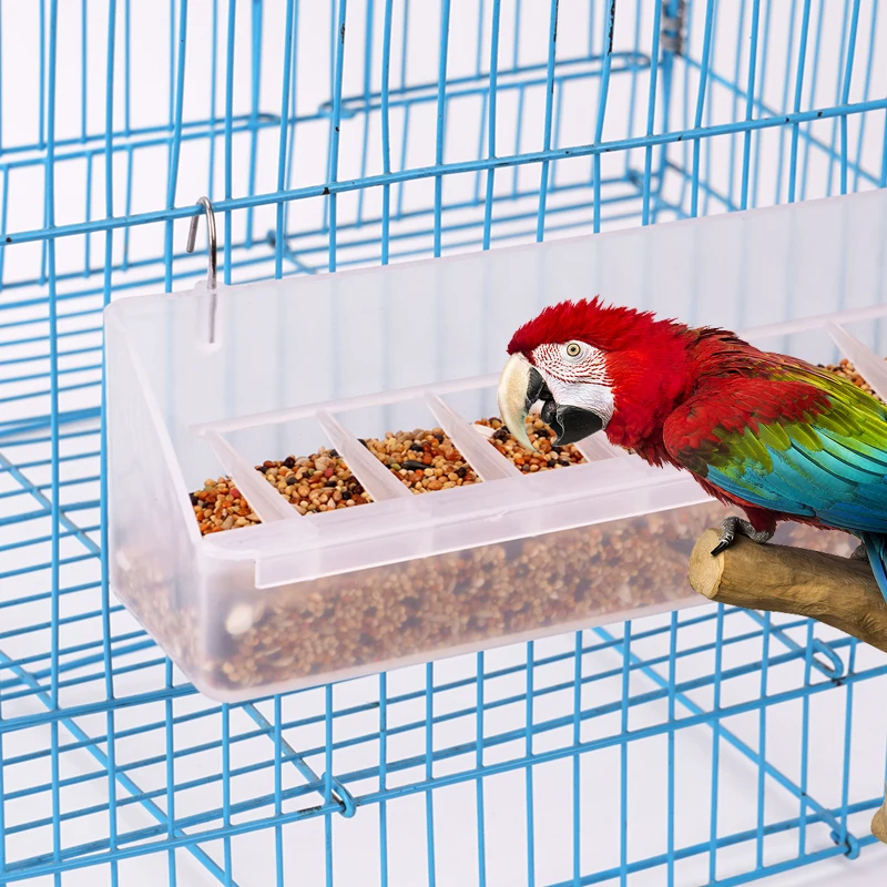 Parrot Pigeon Feeder Chicken Hanging Feeder Drinker Supplies Water Box Pet Chicks Quail Duck Bird Poultry Plastic Food Container