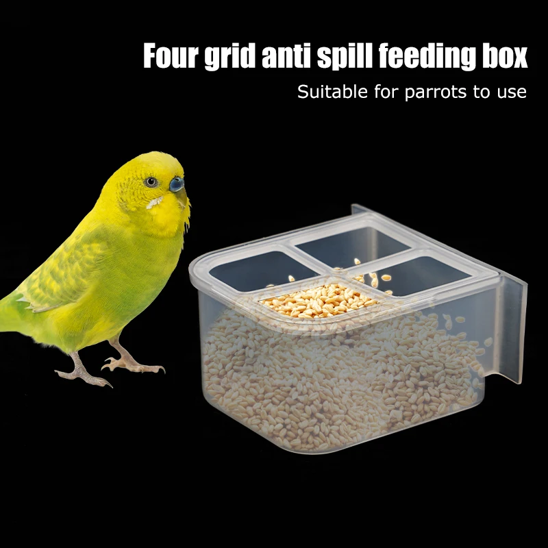 Parrot Pigeon Feeder Chicken Hanging Feeder Drinker Supplies Water Box Pet Chicks Quail Duck Bird Poultry Plastic Food Container
