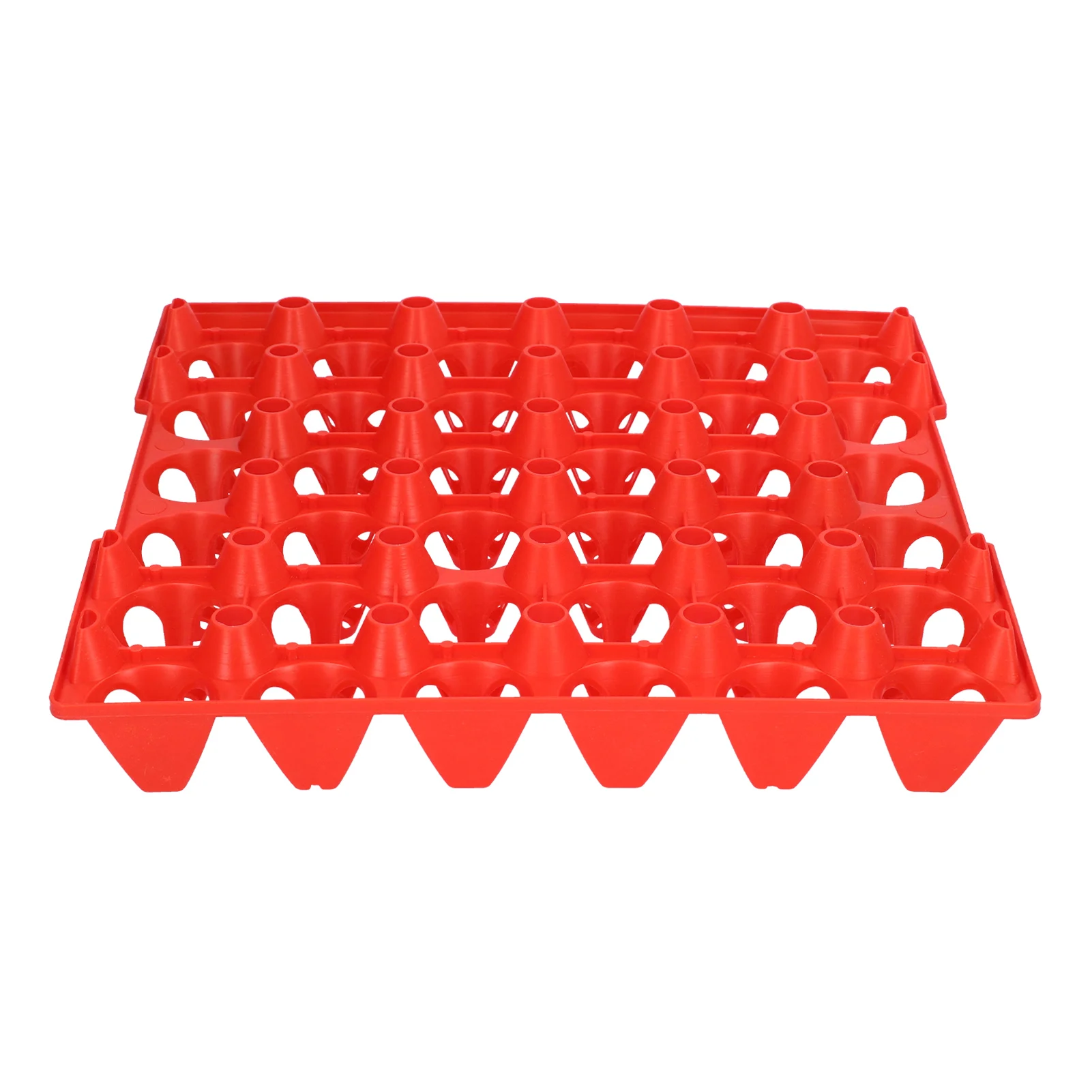 5Pcs Plastic Egg Storage Tray 11.3x11.1in 30 Cell Egg Crates Stackable Egg Holder for Storage Transportation Home Farm Supplies