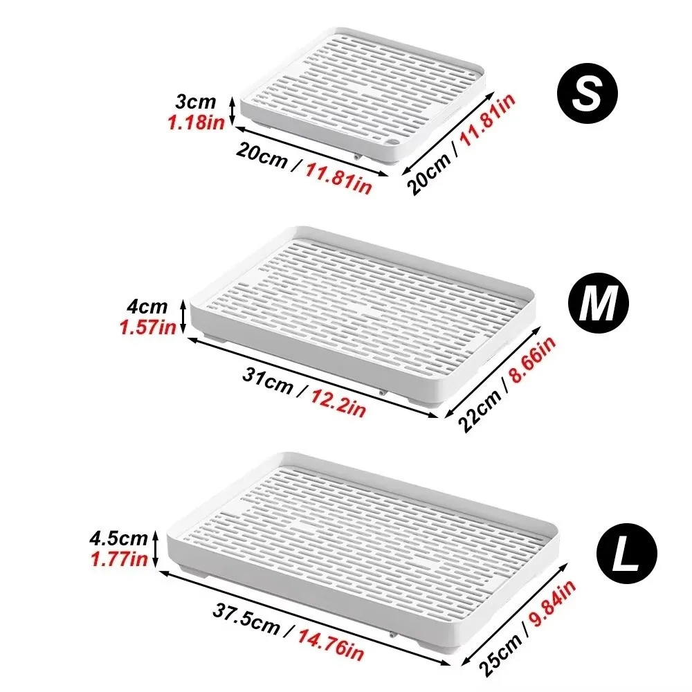 New Small Rabbit Litter Box Plastic Rectangular Pet Toilet Tray Double-layer Bunnie Corner Toilet Box Dutch Pig Supplies