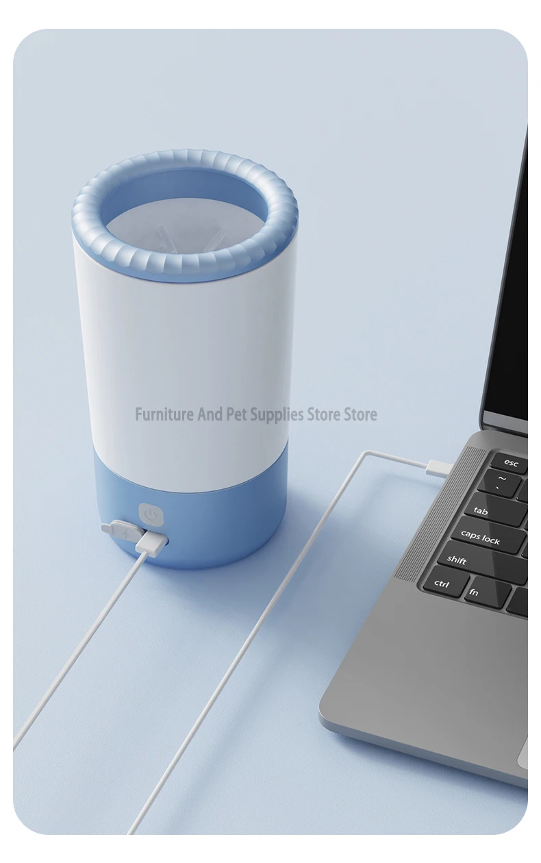Pet Foot Washing Machine Electric Pet Paw Cleaner Automatic Dog Quick Cleaner Pet Paw Portable Low Noise Waterproof Foot Cup