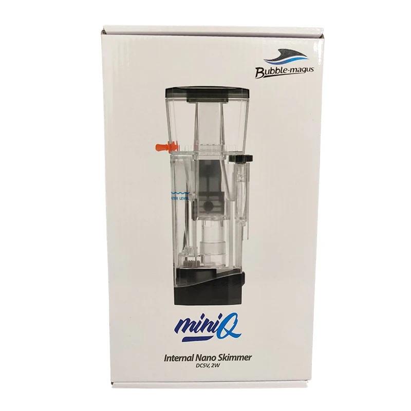 Bubble Magus BM Mini Q Internal Built-in Hanging Cylinder Type Nano Protein Skimmer for 20 Gallons/75L Marine Aquarium Tank