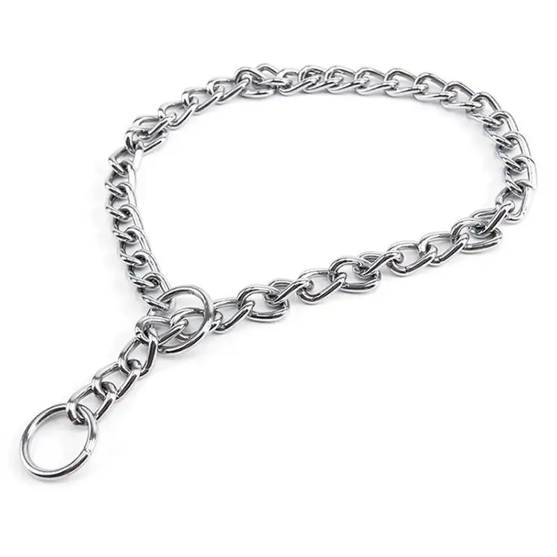Dog Pet Training Choker Choke Chain Collar Guardian Gear All Sizes Pets Acessorios Suitable Home Pet Dog Traction Rope Supplies