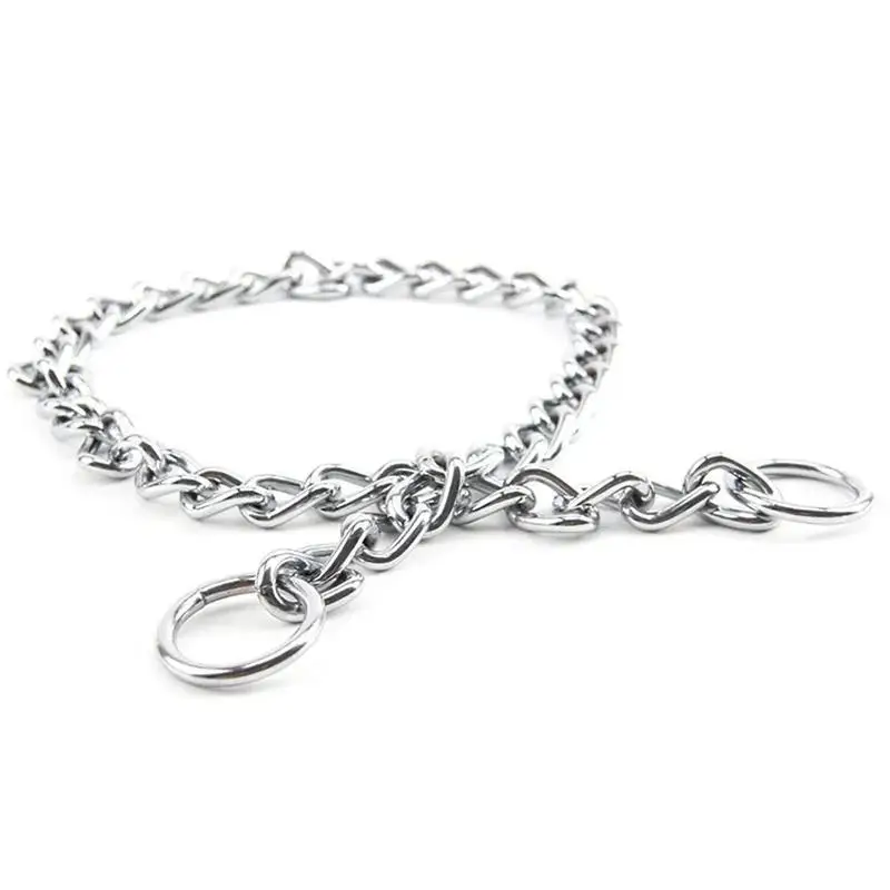 Dog Pet Training Choker Choke Chain Collar Guardian Gear All Sizes Pets Acessorios Suitable Home Pet Dog Traction Rope Supplies