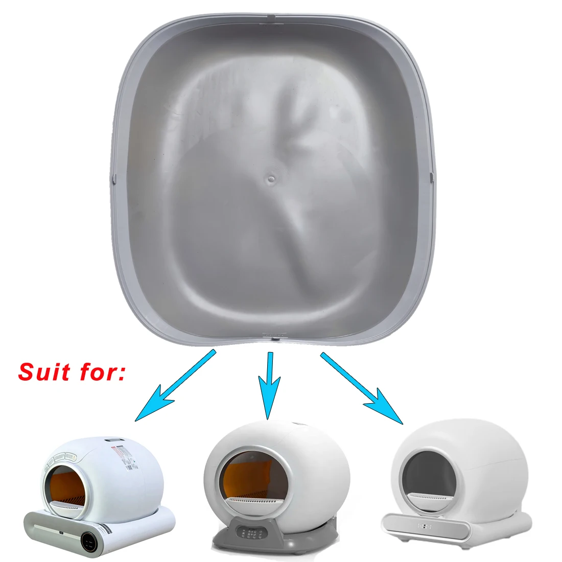 Tonepie Sandbox for Cat Accessories Maintenance Replaces the Bottom Mat with an Automatic Smart Self-Cleaning Cat Litter Box.