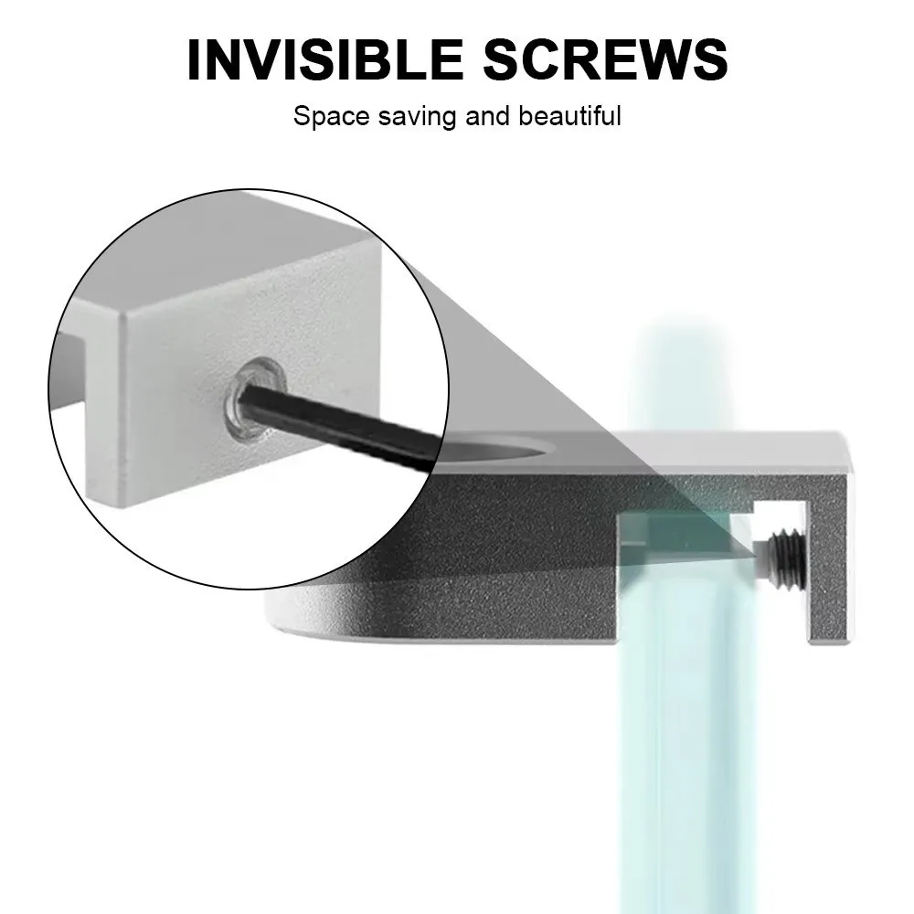 Portable Aquarium Water Tube Holder Multifunctional Aluminum Alloy Water Pipe Hose Mount Bracket Pipe Accessory Tube Fixed Clip