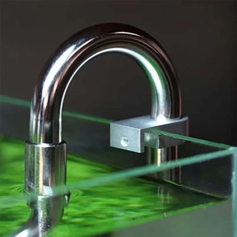Portable Aquarium Water Tube Holder Multifunctional Aluminum Alloy Water Pipe Hose Mount Bracket Pipe Accessory Tube Fixed Clip