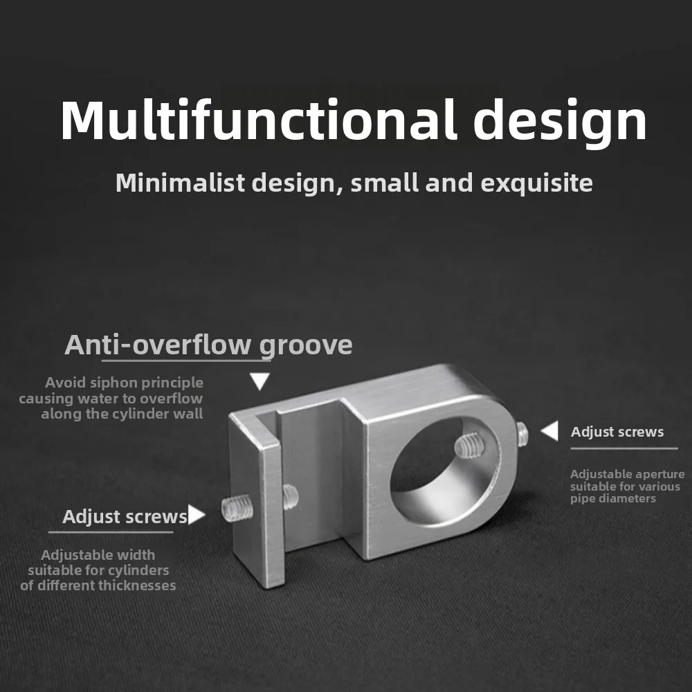 Portable Aquarium Water Tube Holder Multifunctional Aluminum Alloy Water Pipe Hose Mount Bracket Pipe Accessory Tube Fixed Clip