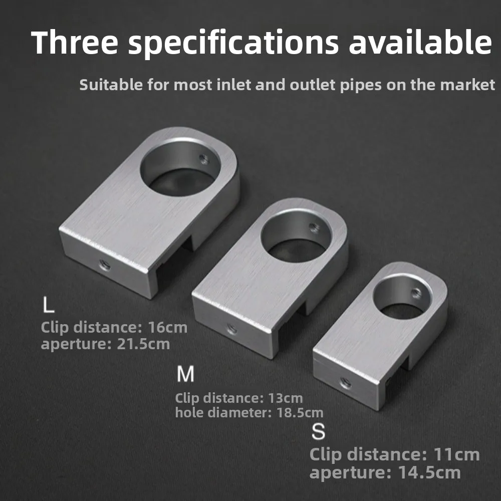 Portable Aquarium Water Tube Holder Multifunctional Aluminum Alloy Water Pipe Hose Mount Bracket Pipe Accessory Tube Fixed Clip