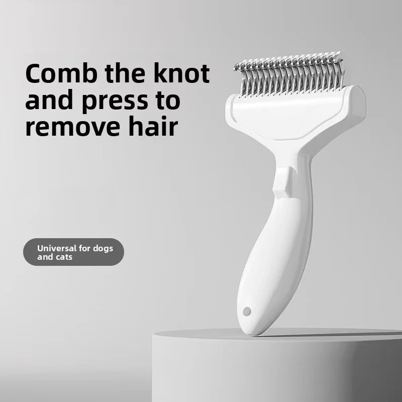 Stainless Steel Dog Hair Removal Brush Comb Pet Hair Remover Brush For Dogs Grooming Tools Pets Dematting Comb Dogs Accessories