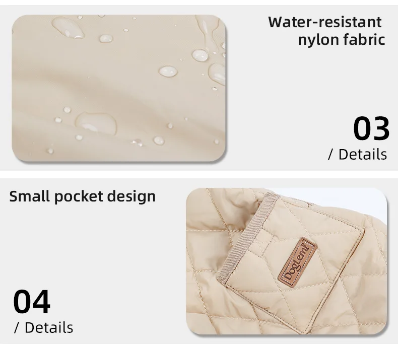 Autumn/Winter Dog Clothes for Dachshund Soft Warm Water Repellent Dog Jacket for Sausage Dog Quilted Outdoor Short-Leg Dog Coat