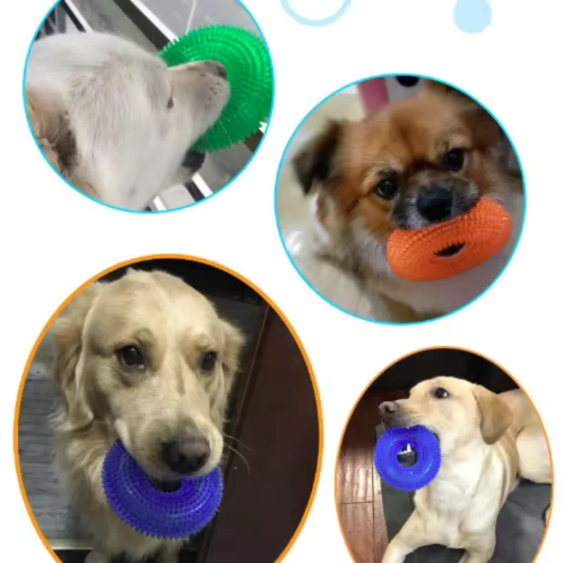 Pet Dog Chew Toy Teeth Cleaning Molar Stick Rubber Bone Toy Puppy Interactive Stick Dog Chewing Bite Toys