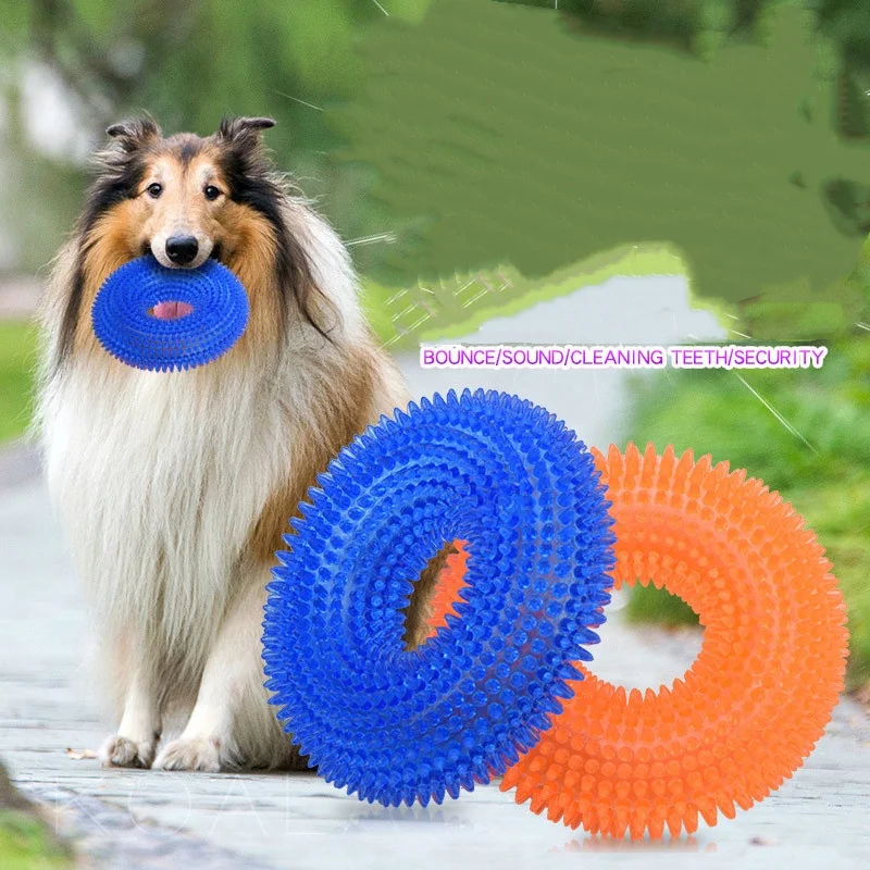 Pet Dog Chew Toy Teeth Cleaning Molar Stick Rubber Bone Toy Puppy Interactive Stick Dog Chewing Bite Toys