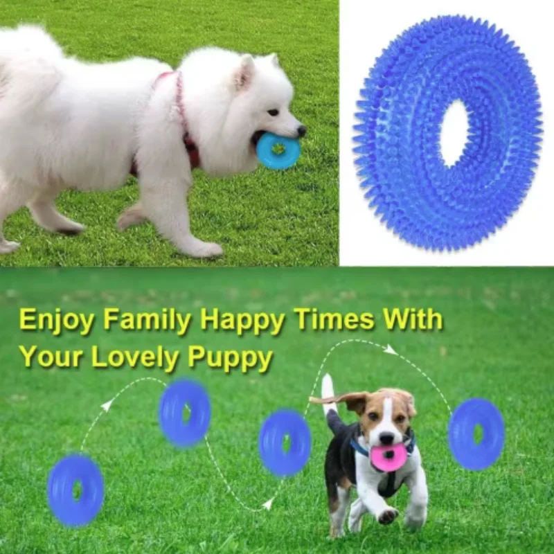 Pet Dog Chew Toy Teeth Cleaning Molar Stick Rubber Bone Toy Puppy Interactive Stick Dog Chewing Bite Toys