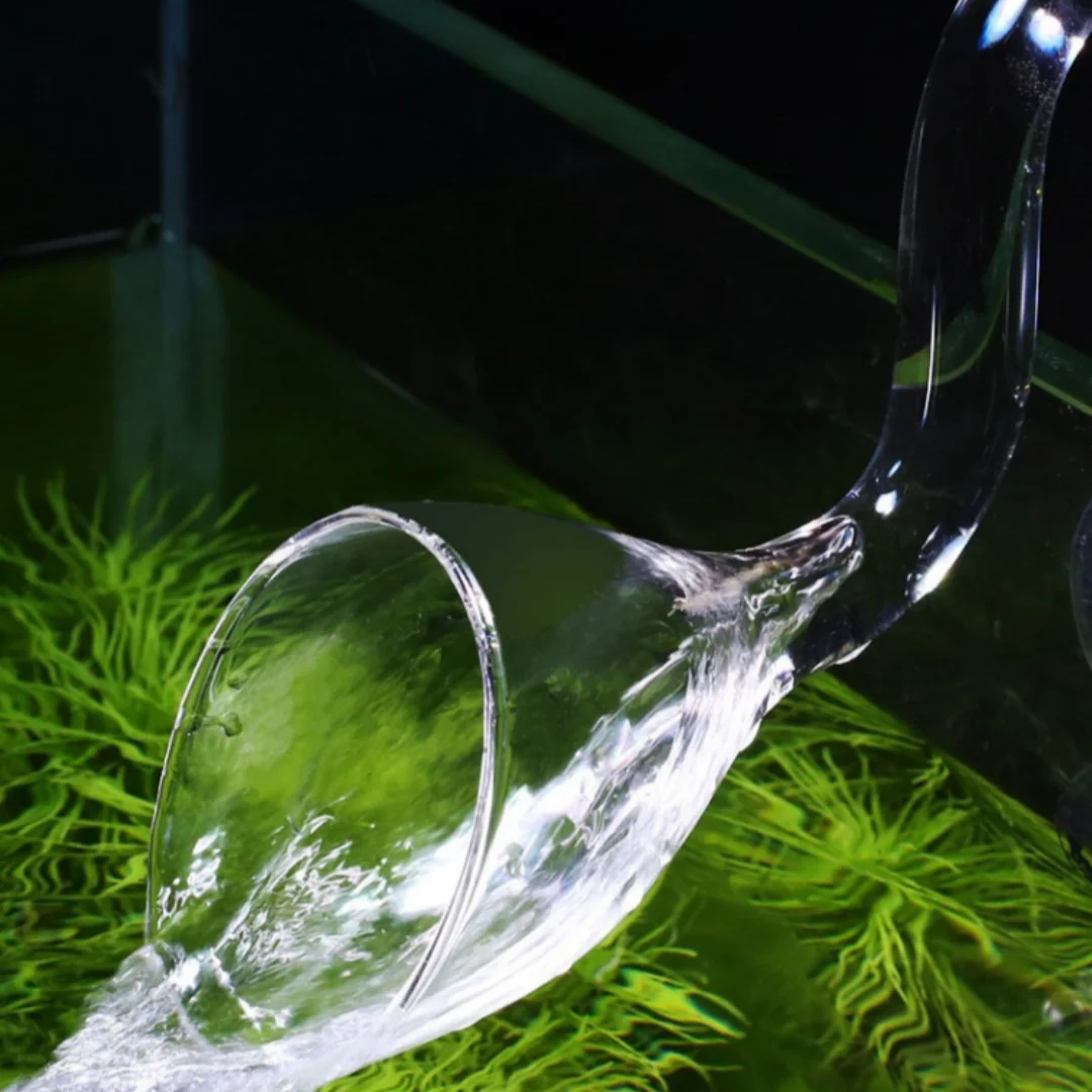 Mini Glass Aquarium Planted Tank Lily Pipe Voilet Surface SkImmer Inflow Outflow for 12/16mm (1/2") & 16/22mm (3/4") Tube